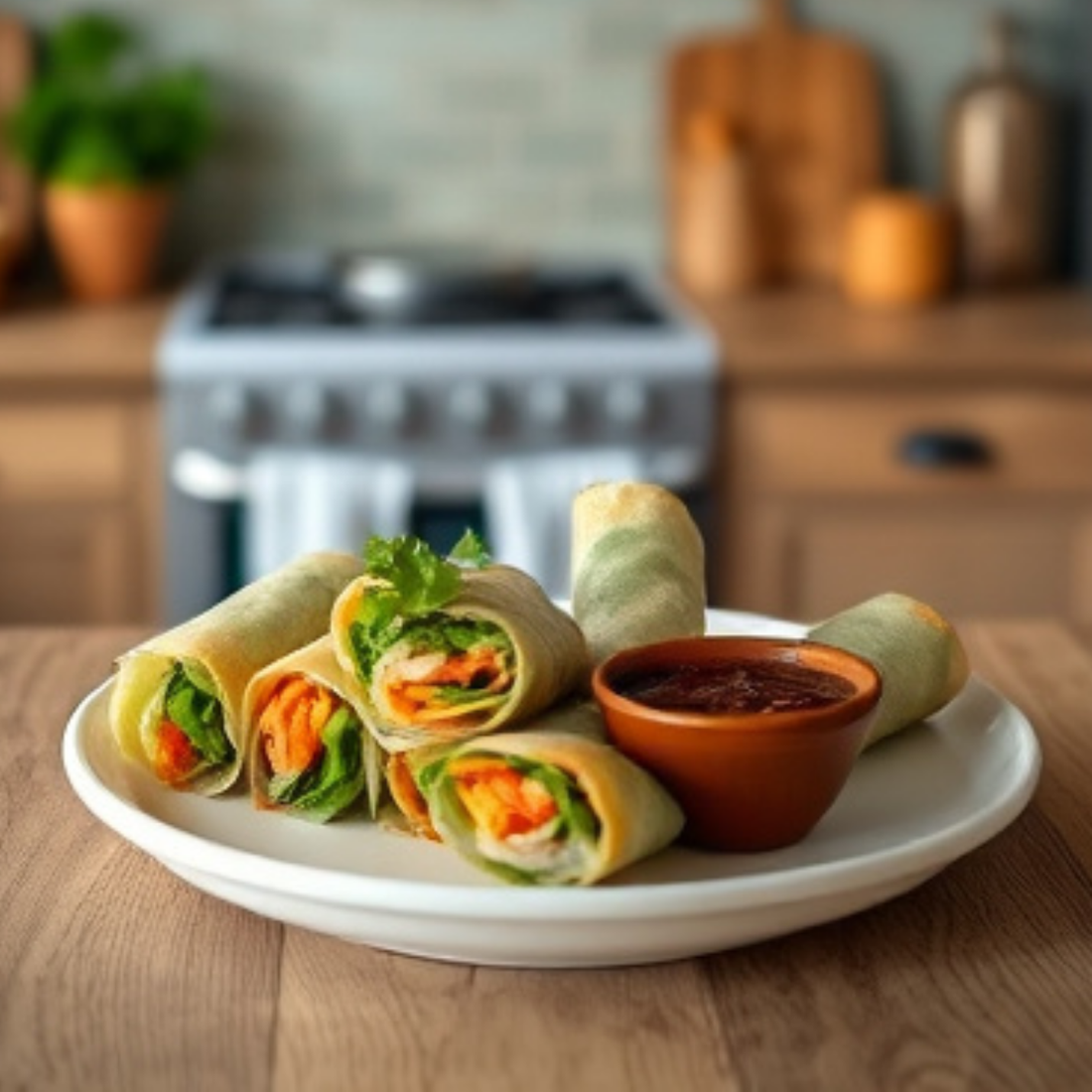 B'Cubs® Fresh Spring Rolls Recipe | Easy Peanut Sauce Appetizer