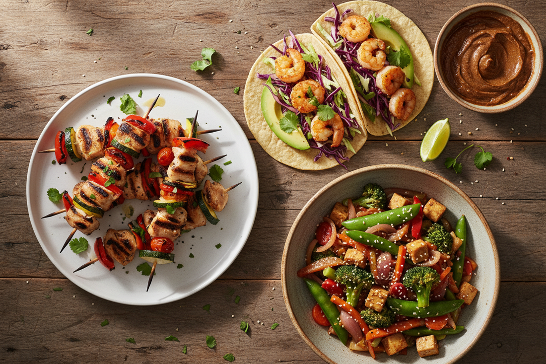 Master Grilling Techniques with Texas Quality Peanut Sauce on Skewers Tacos and Stir-frys